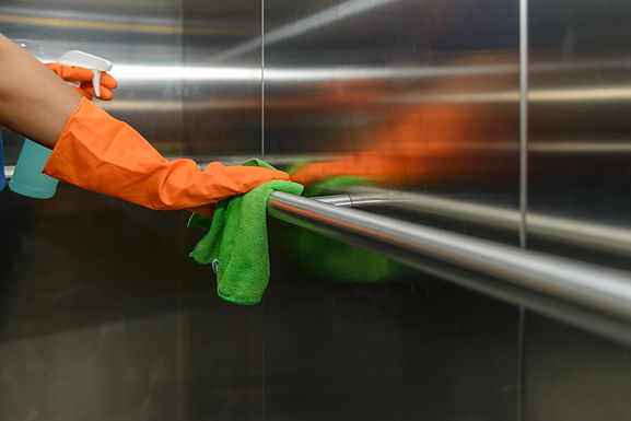 Disinfecting Spray And Wipe Down of HIgh Touch Areas