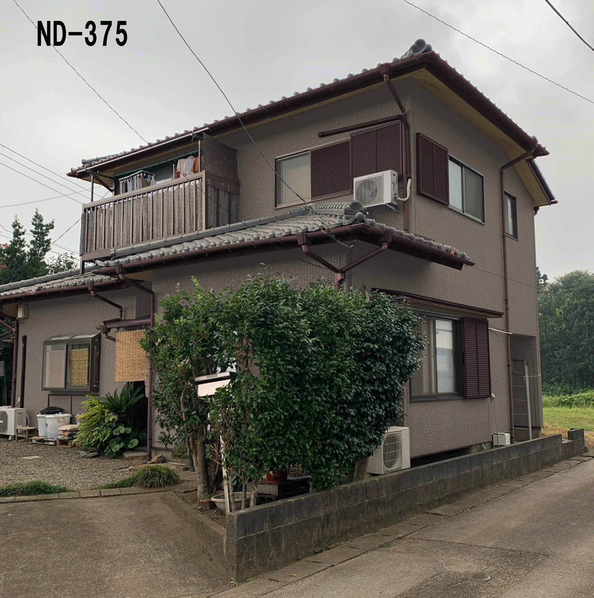 木更津市横田, 屋根外壁塗装,カラーシミュレーション, ファインパーフェクトトップ,ND-375