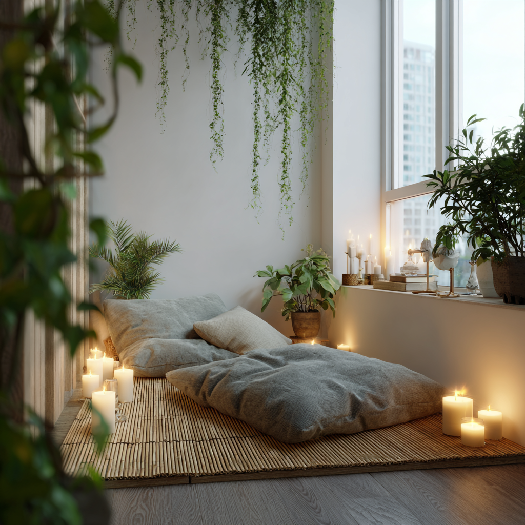 Meditativní místnost nebo relaxační koutek u vás doma