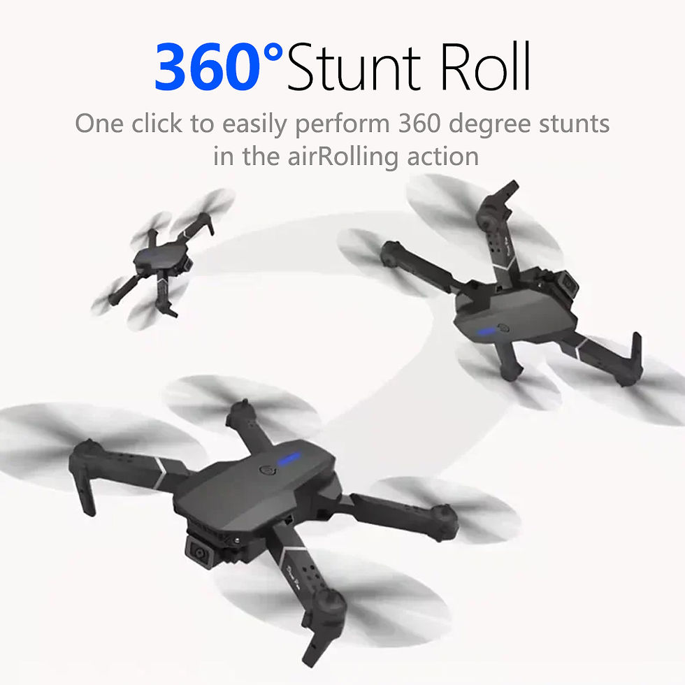 Miniatura: One-click New Drone E88 UAV 360-degree Rotating Folding MINI Remote Control WIFI