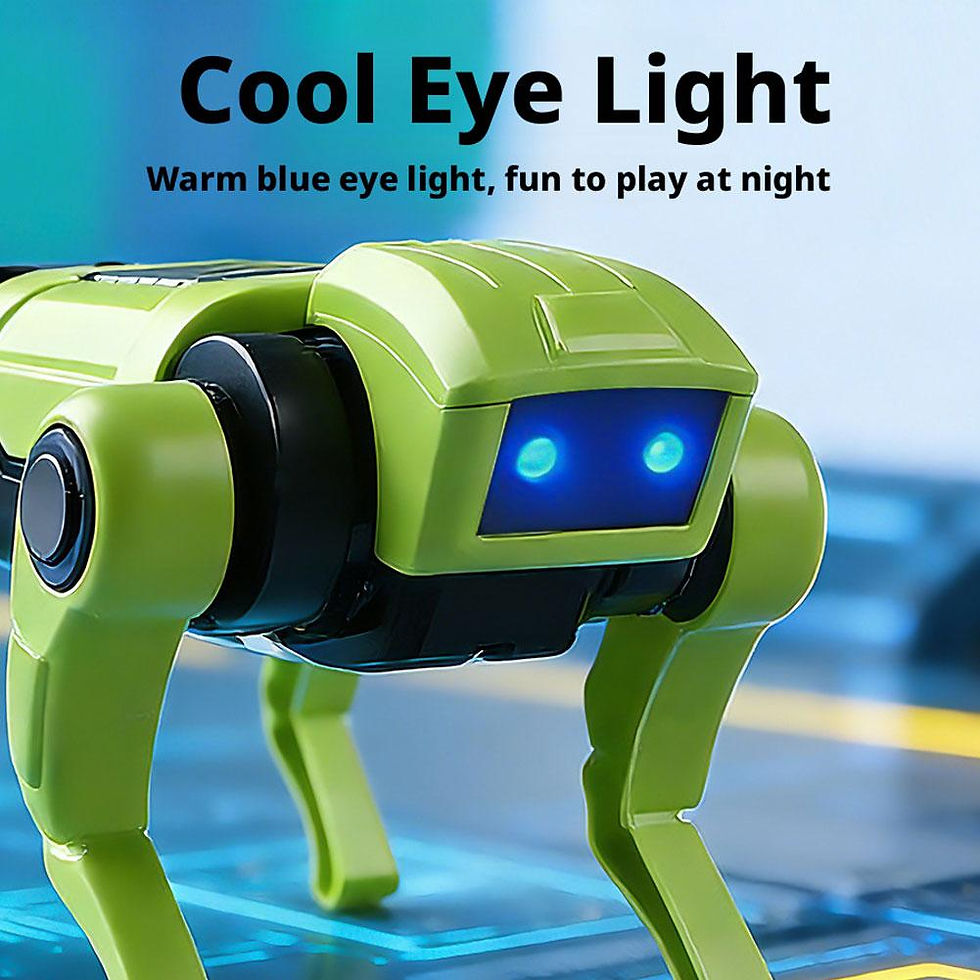 Miniatura: Cartoon DIY Assembly Dog Rc Robot Remote Control Mechanical Toy Science Teaching