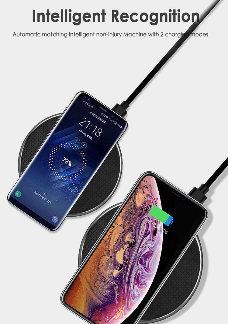 Miniatura: 15W Wireless Charger Fast Charging Pad for Samsung S20 S10 Note 20 10+ S9 iPhone