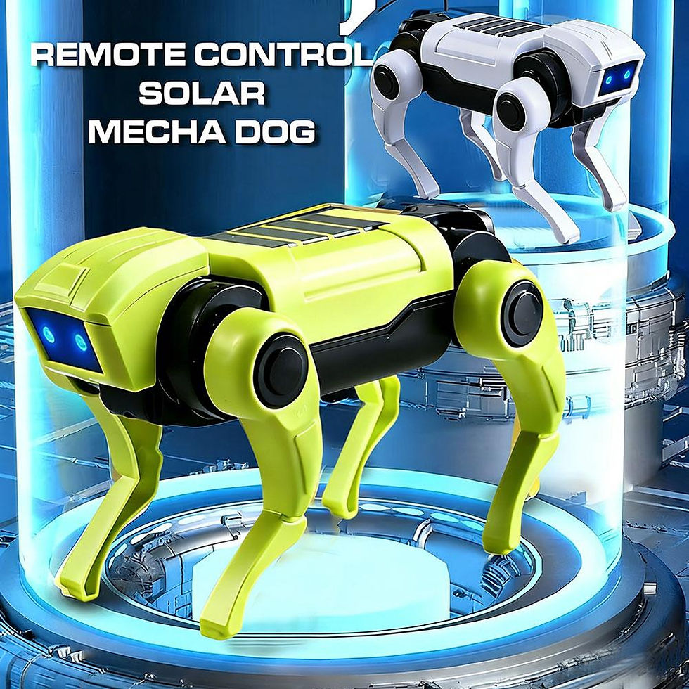 Miniatura: Cartoon DIY Assembly Dog Rc Robot Remote Control Mechanical Toy Science Teaching