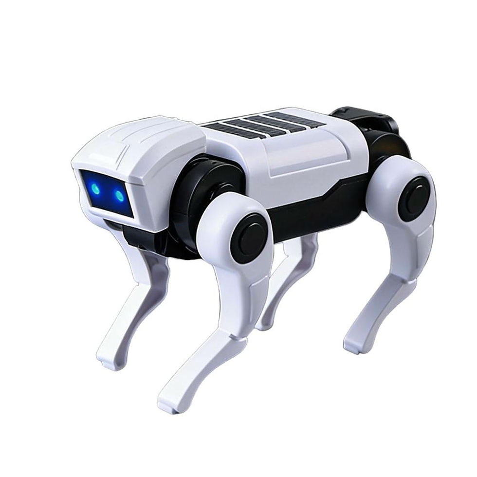 Miniatura: Cartoon DIY Assembly Dog Rc Robot Remote Control Mechanical Toy Science Teaching