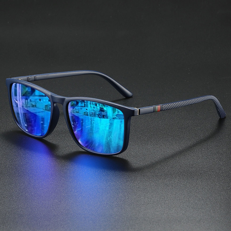 Miniatura: 2pcs Luxury Square Vintage Polarized Cycling Sunglasses UV400 Men Women Fashion 
