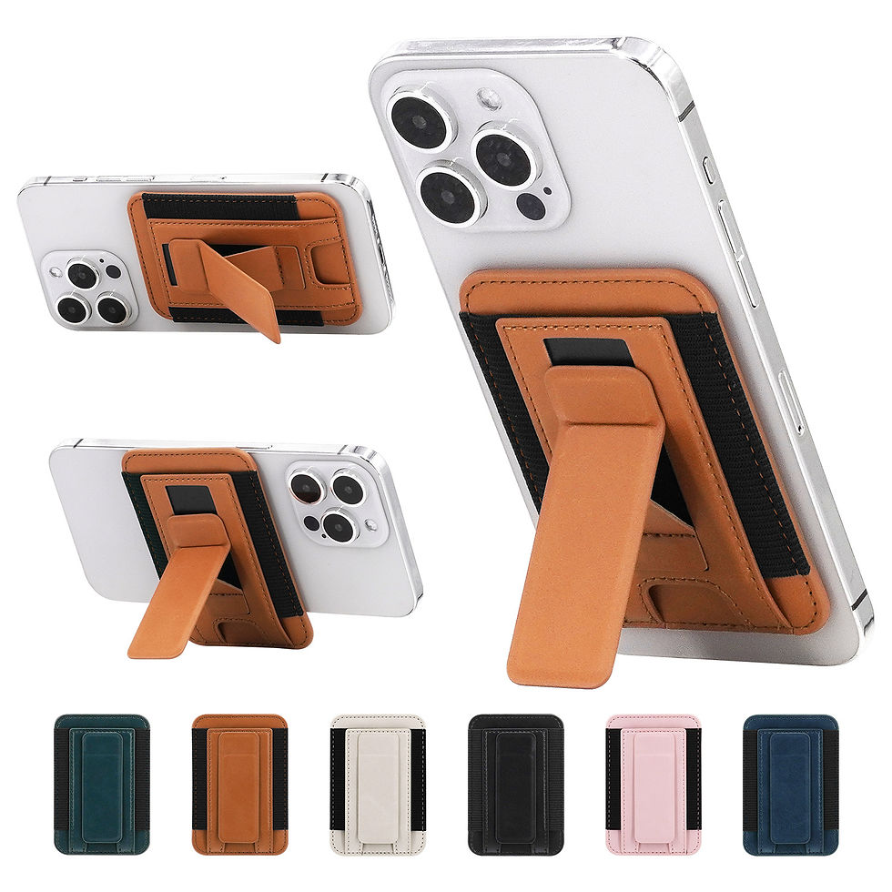 Miniatura: Card Holder with Elastic Band and Stand, Suitable for iPhone 12 and Above, Facto