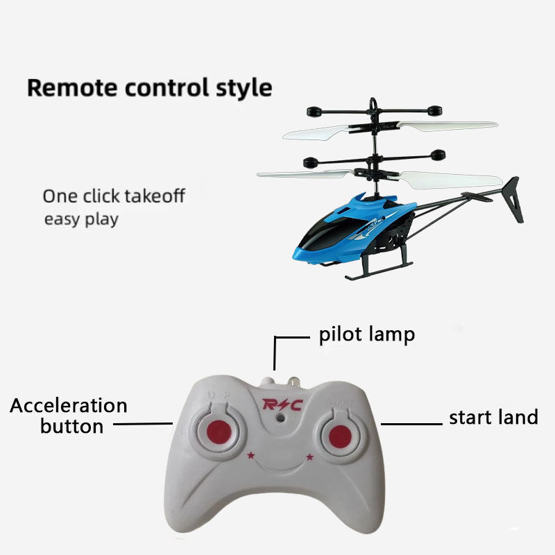 Miniatura: Rechargeable Mini RC Drone Remote Safe Fall-resistant RC Helicopters Drone Child