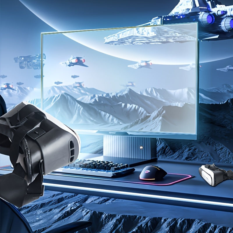 Miniatura: 3D VR Glasses Virtual Reality Viar Goggles Headset Devices Smart Helmet Lenses F