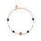 Thumbnail: Links of London Effervescence 18kt Rose Gold & Black Pearl Bracelet