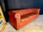 Thumbnail: Red Leather Chesterfield Sofa
