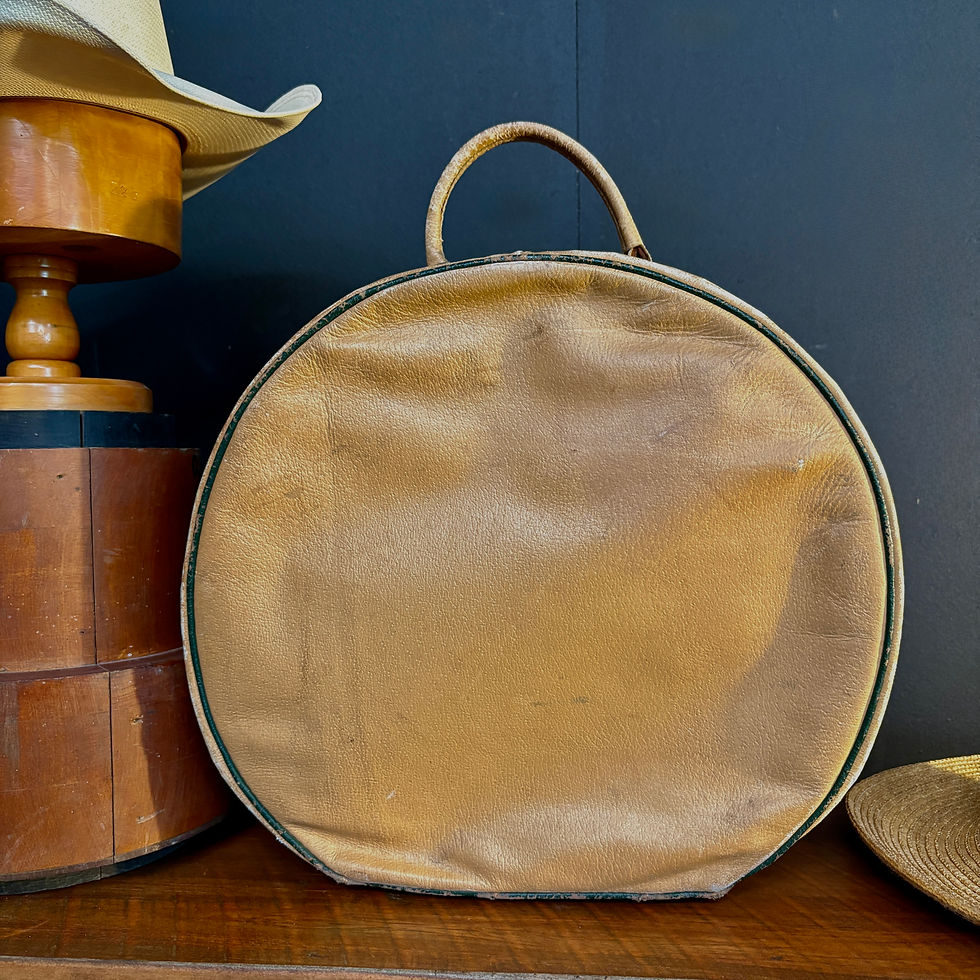 Thumbnail: Vintage Leather Hat Box
