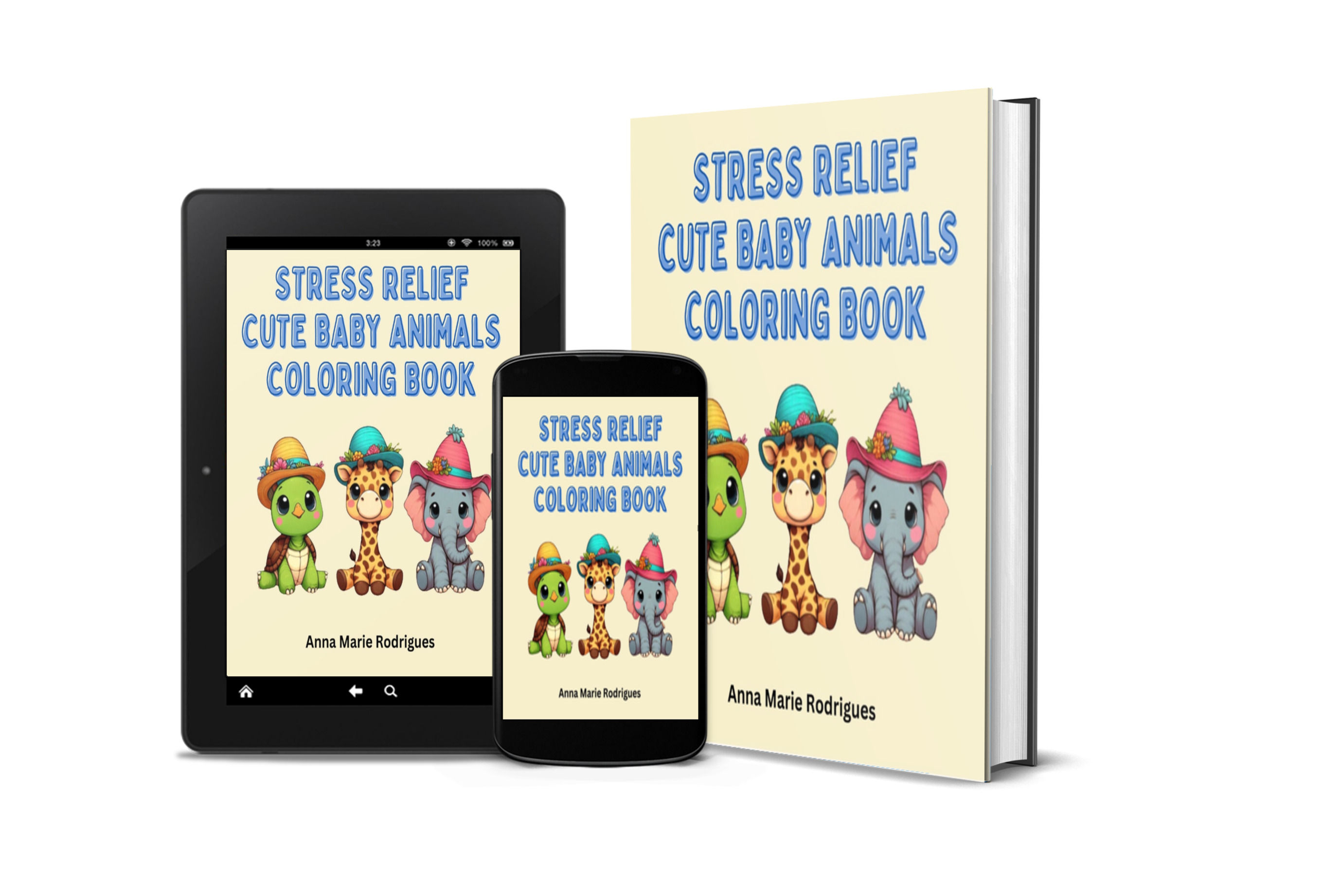 Cute Baby Animals Coloring Book