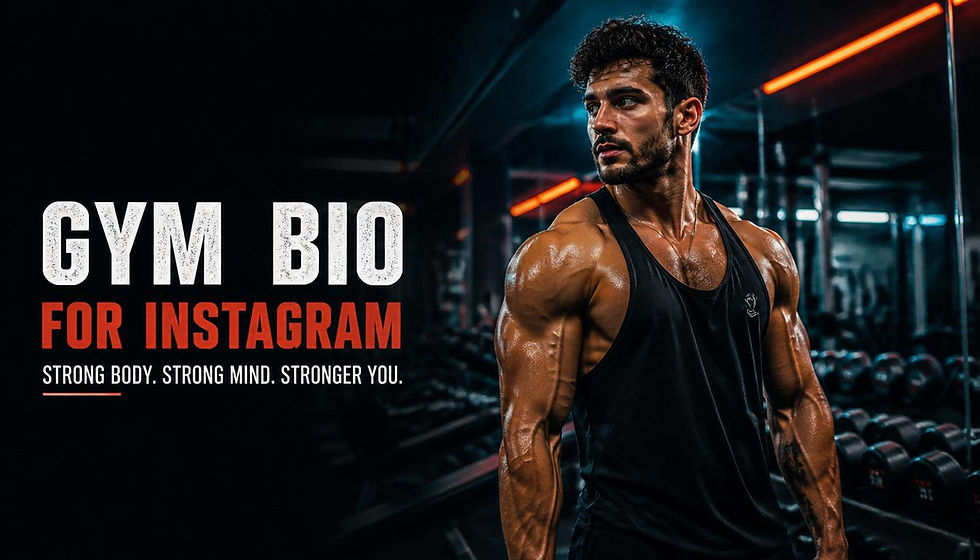 Gym Bio for Instagram