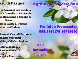 Menu' Pranzo di Pasqua 
