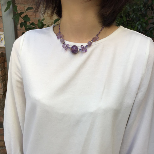 Maurizio Lotter オリジナルネックレス3 バイオレット