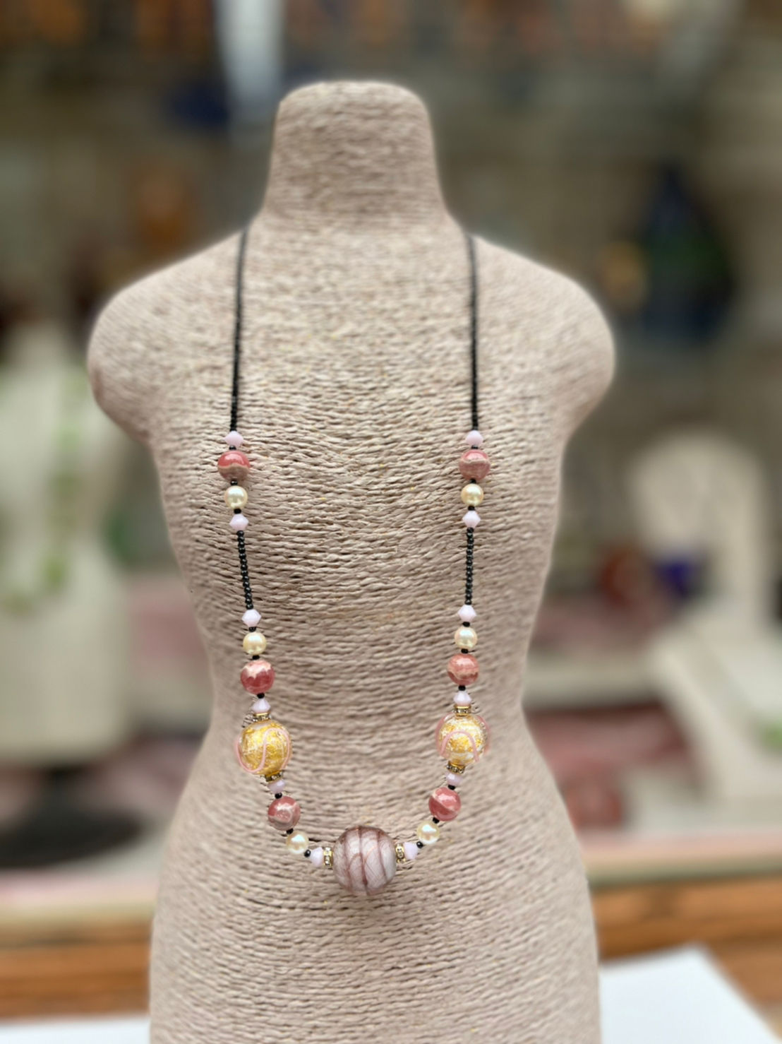 Maurizio Lotter オリジナルネックレス1 ピンク系1