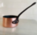 Copper Sauce Pan Side View