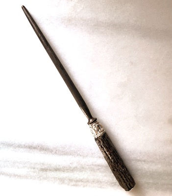 Antique Antler Sharpening Steel View