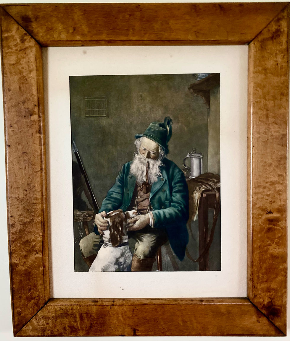 Man And His Dog Framed Print View