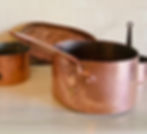 Antique Copper Pan Side View