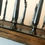 Thumbnail: Antique Oak Silver-plate Toast Rack Letter Side View