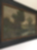 Antique Pastoral Painting Side View