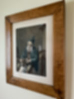 Man And His Dog Framed Print Side View