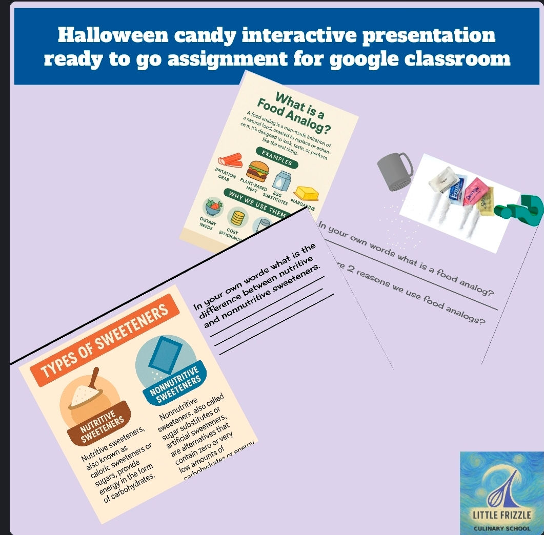Halloween sugar/ candy stages interactive presentation ready to assign