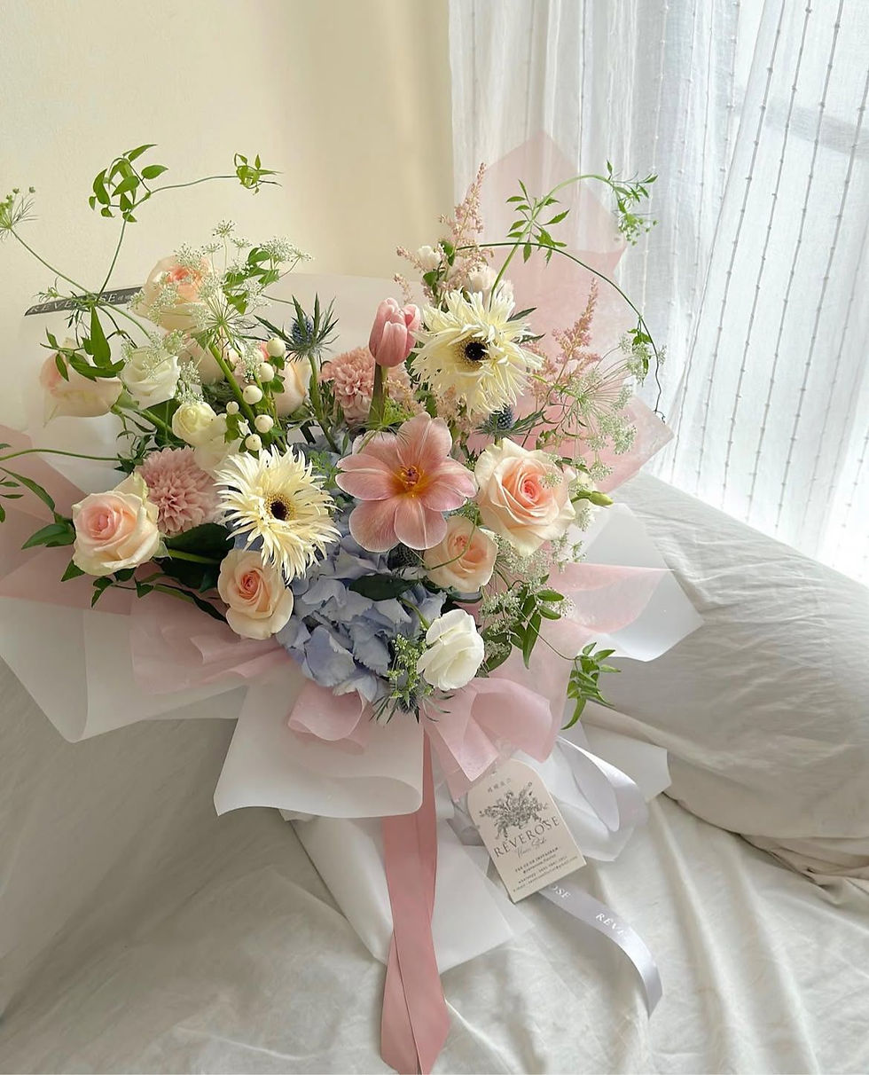 Thumbnail: Serenity Bloom Premium Fresh Bouquet