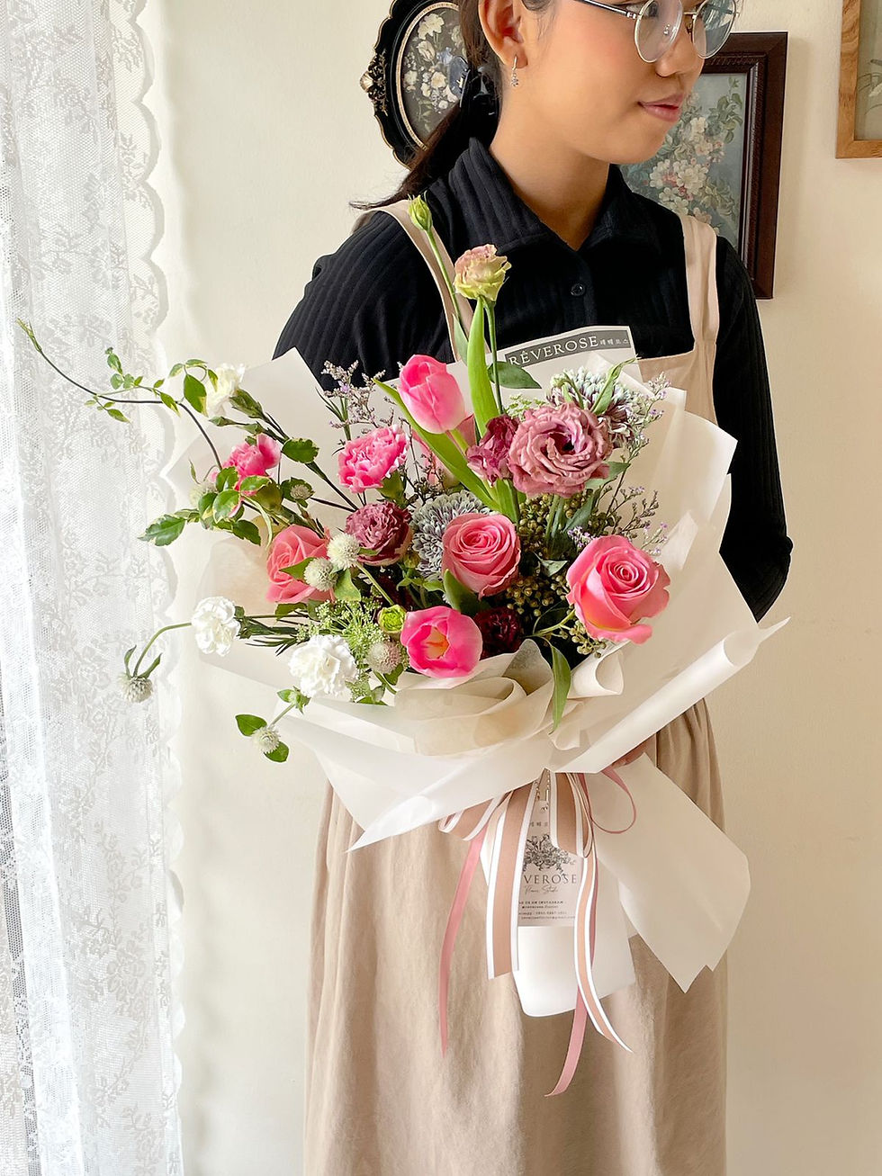 Thumbnail: Ghost Lilac Pink Fresh Bouquet