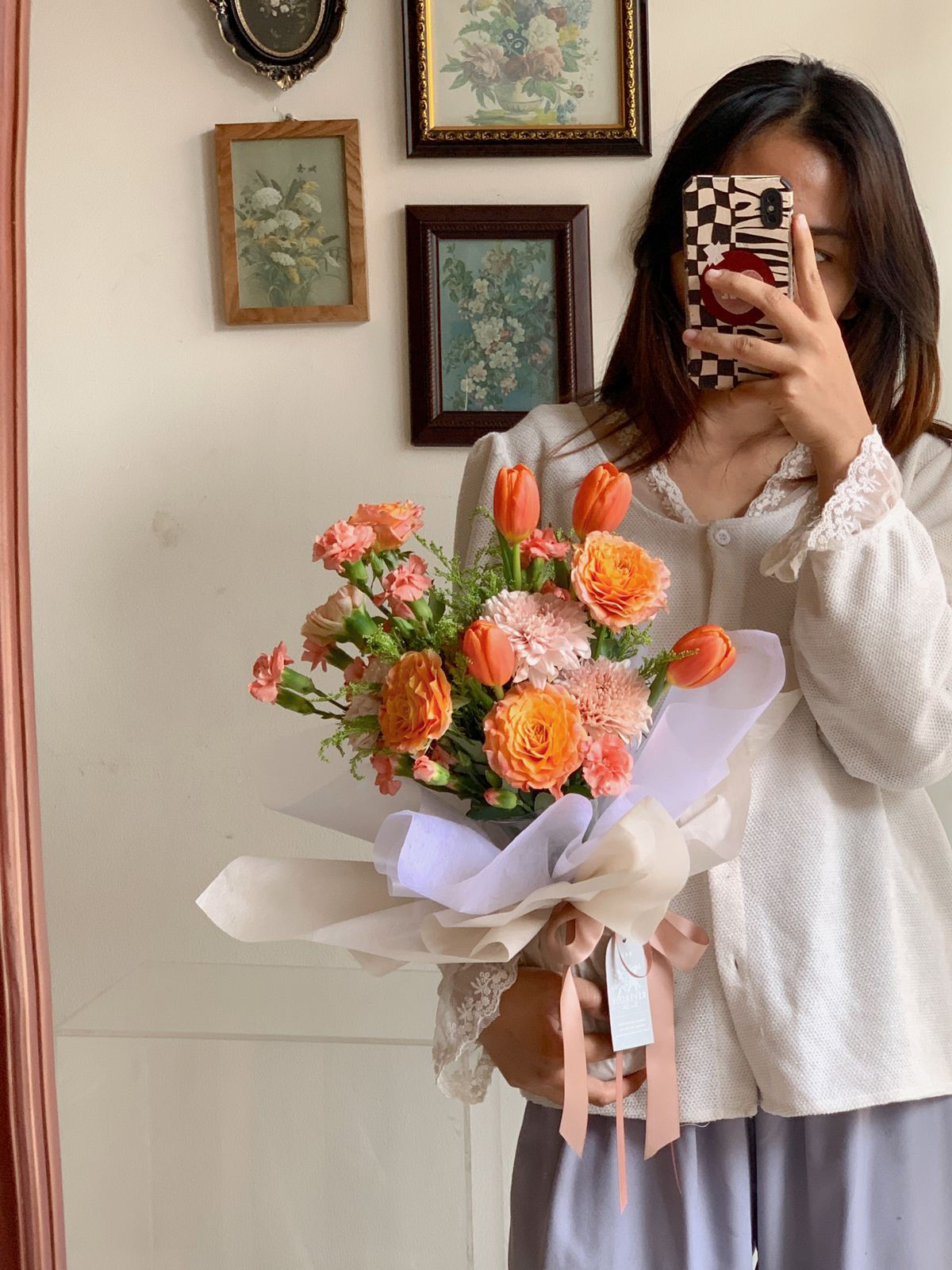 Maroko Orange Fresh Vase Bouquet