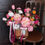 Thumbnail: Peachy Pink Delight Basket Artificial