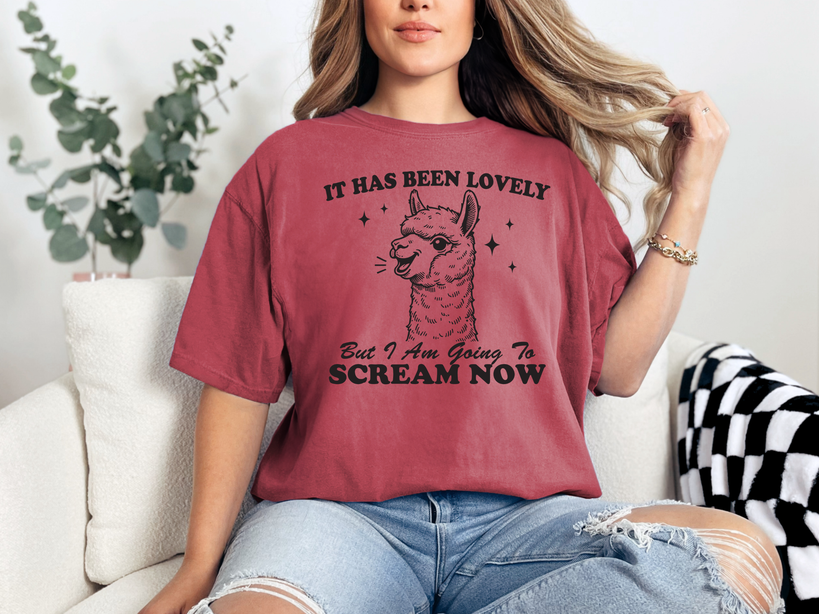 Screaming Llama T-Shirt