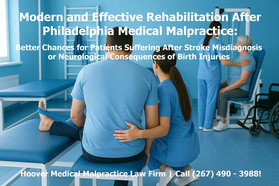 Modern and Effective Rehabilitation After Philadelphia Medical Malpractice: Better Chances for Patients Suffering After Stroke Misdiagnosis or Neurological Consequences of Birth Injuries