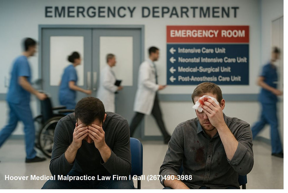 Emergency Room Errors - Two gGentlemen Waiting at the ER