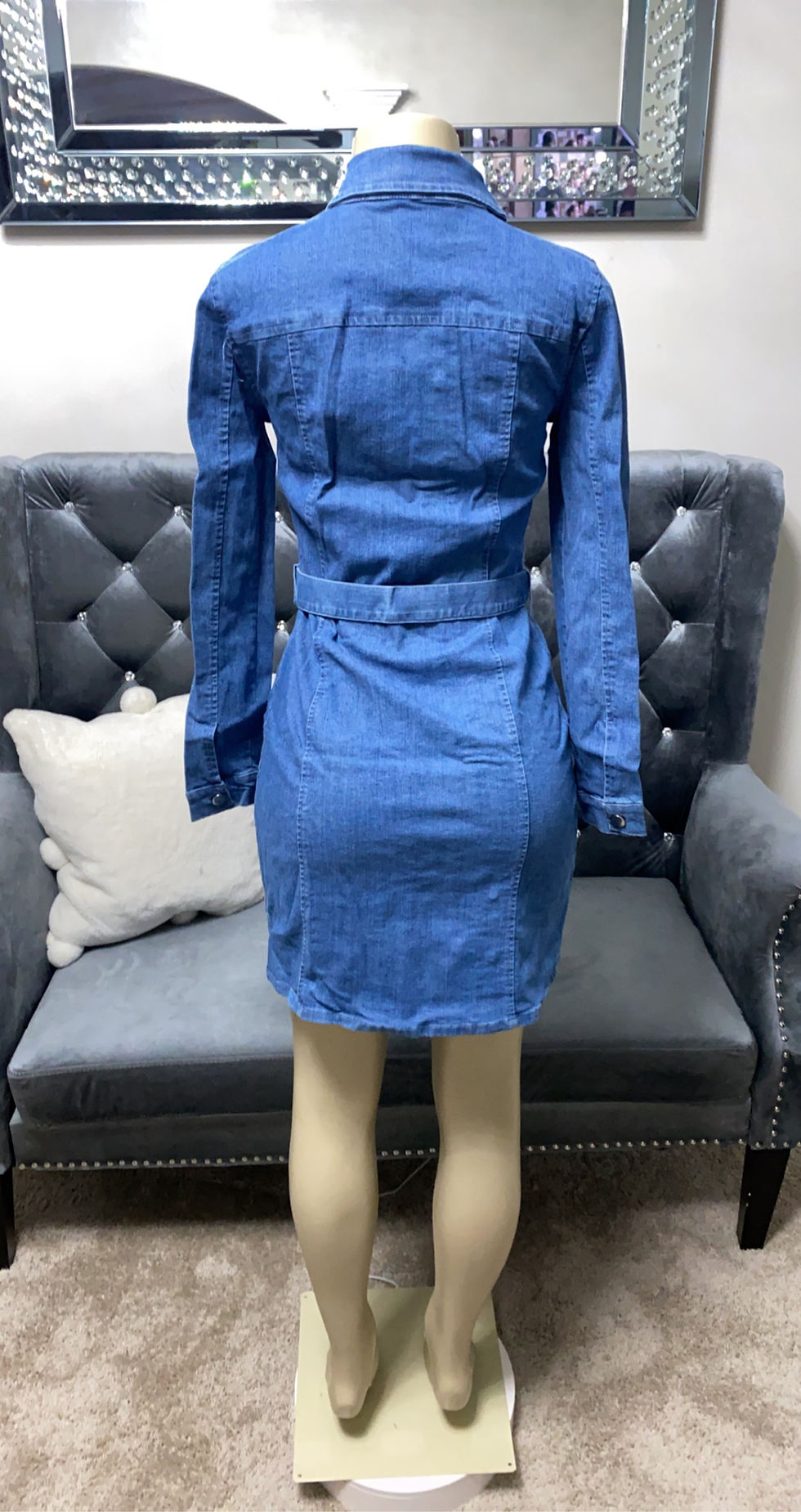 Thumbnail: Button Up Denim Dress