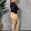Thumbnail: Fleece Stacked Cargo Pants