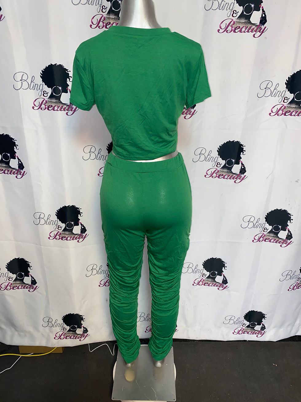 Thumbnail: 2 pc High Waisted Pants Set