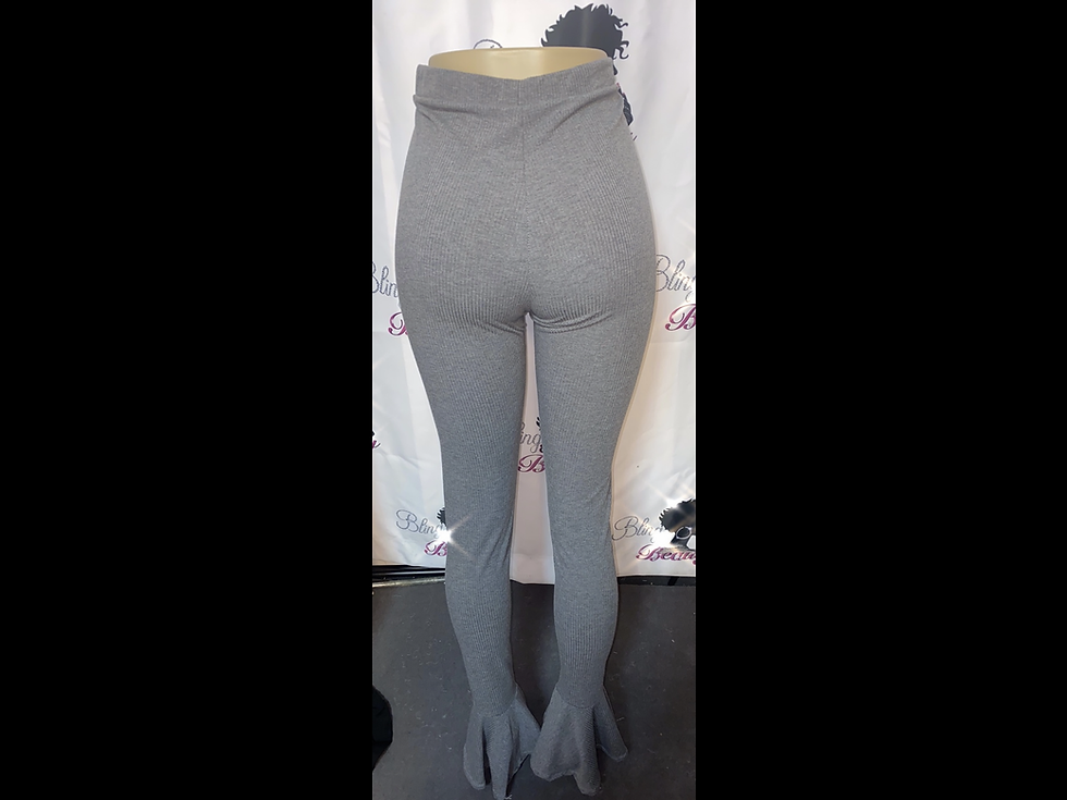 Miniatura: Ribbed Bell Bottom Leggings