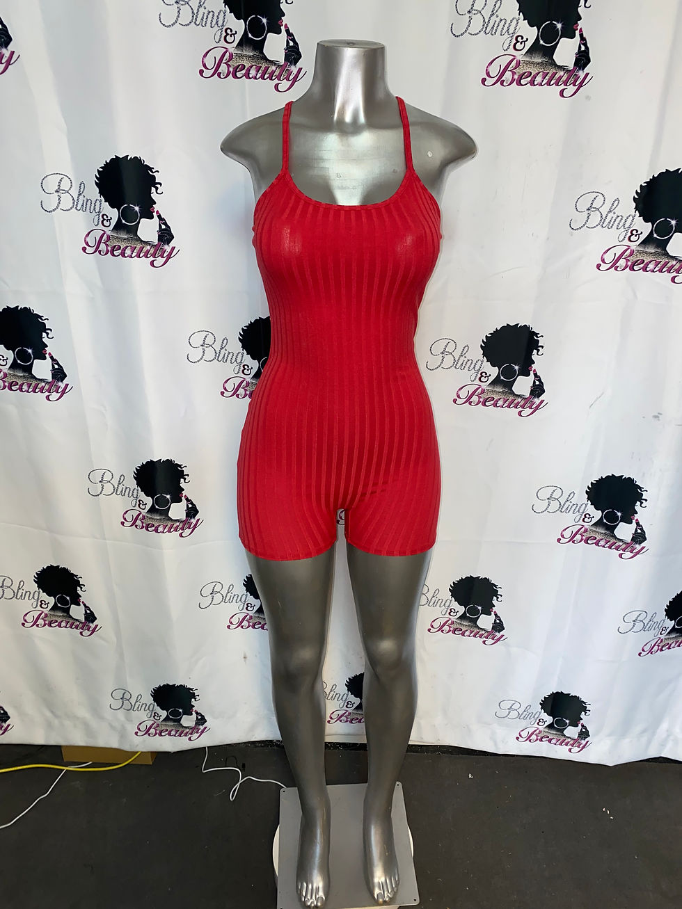 Thumbnail: Spaghetti Strap Shorts Romper