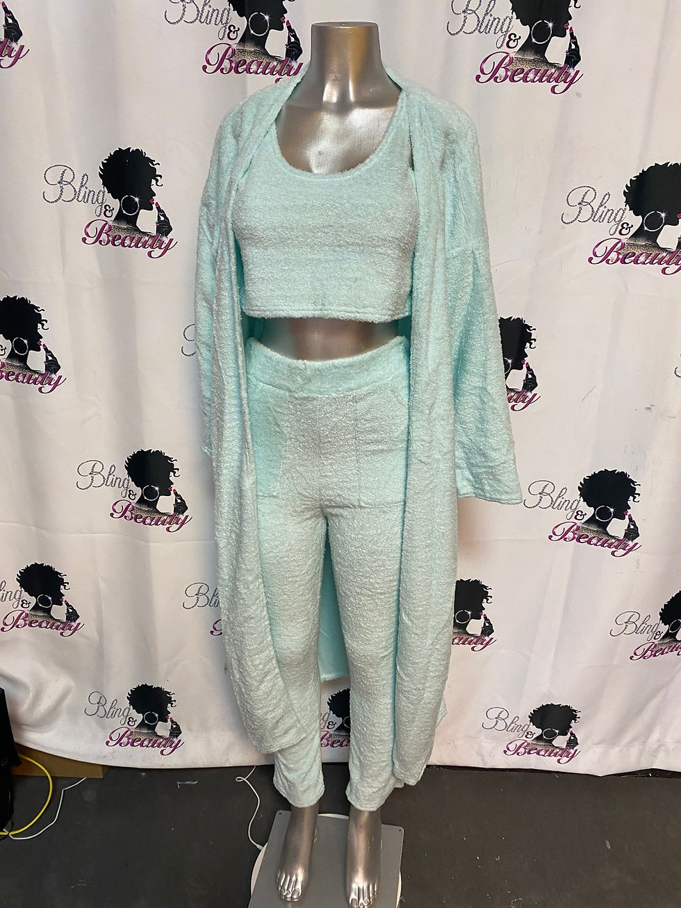 Thumbnail: Teddy 3 Piece Cardigan Set