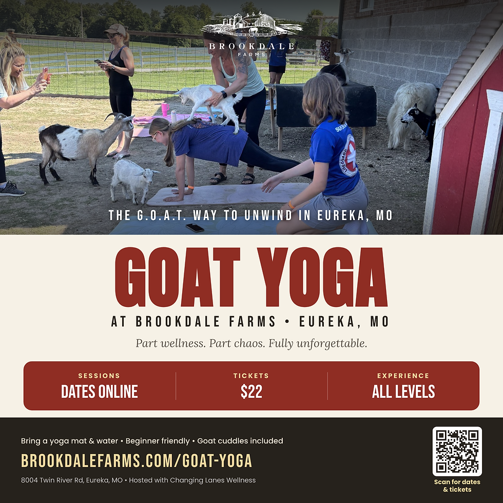 GOAT Yoga at Brookdale Farms 🐐