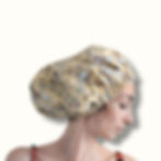Bonnet de douche réversible, soin capillaire, impermable lavable, zero dechet