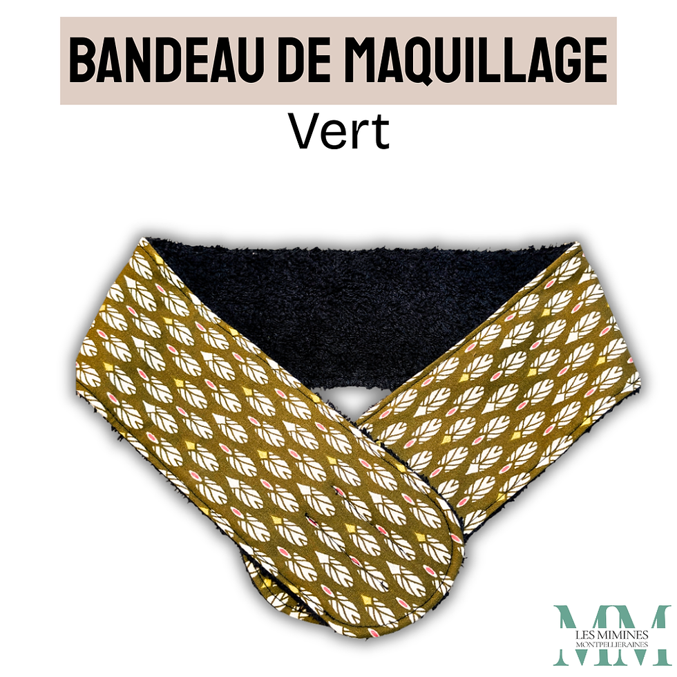 Miniature : Bandeau de maquillage, soin du visage plumes