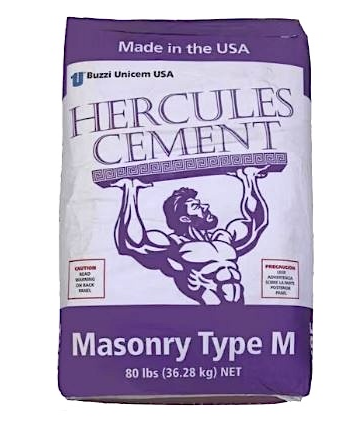 Bag of Graymont Super Limoid Type S mortar for masonry work