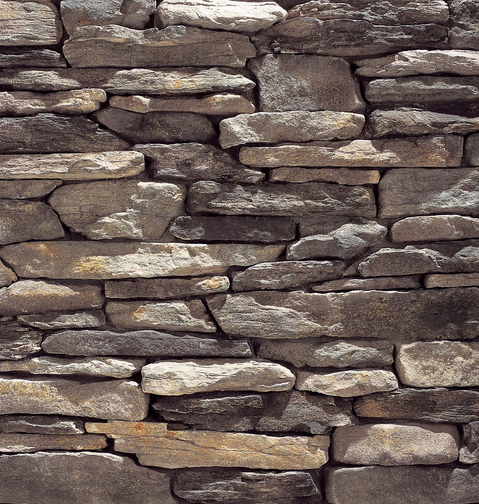 Large rectangular stone with an opening (octagon shaped) for a light fixture