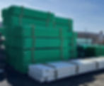 Green SDR-35 sewer and drainage pipe