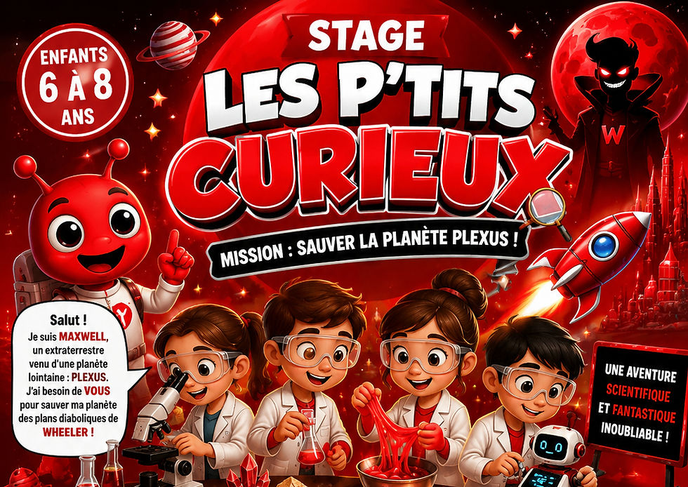 Stage Cap Sciences & fun "les p'tits curieux" (6 à 8 ans)