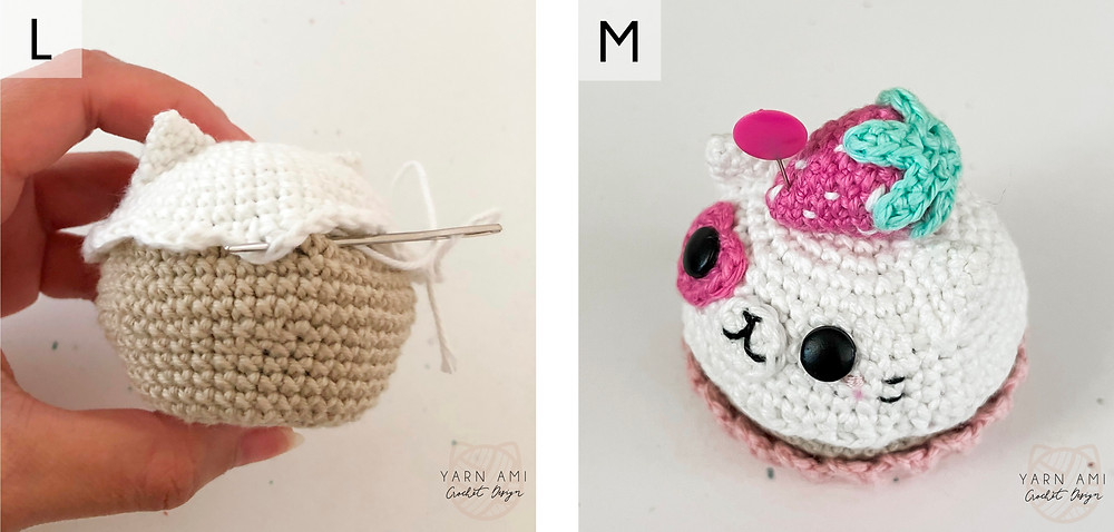 Sugarbell Cat Cupcake Assembly Instructions Head Icing