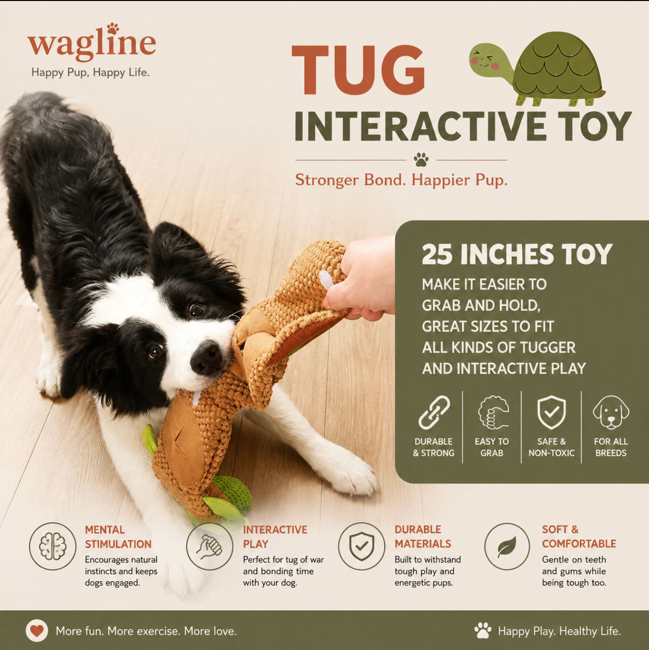 Wagline turtle tug